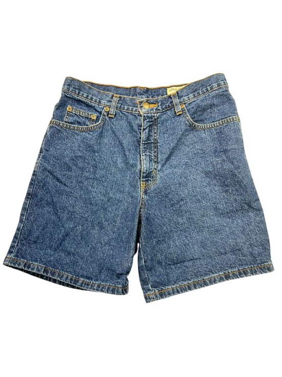 Eddie Bauer Pants - Eddie Bauer Womens Classic Cotton Bermuda Jean Shorts Size 10 Blue Denim Jorts